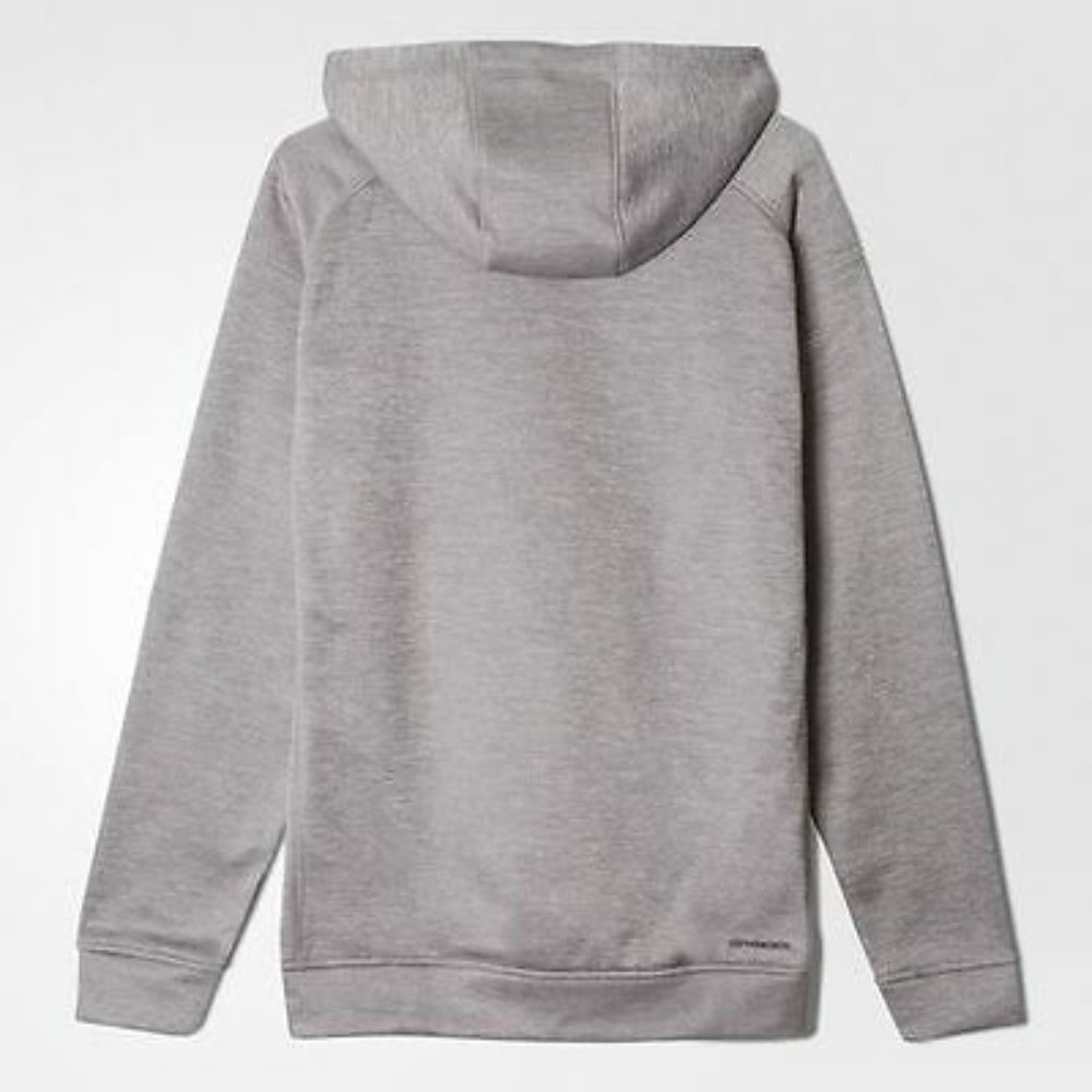 Adidas Training Men's Grey Fleece Clima Cool  Hoodie Size Small AA6554 - Picture 2 of 2